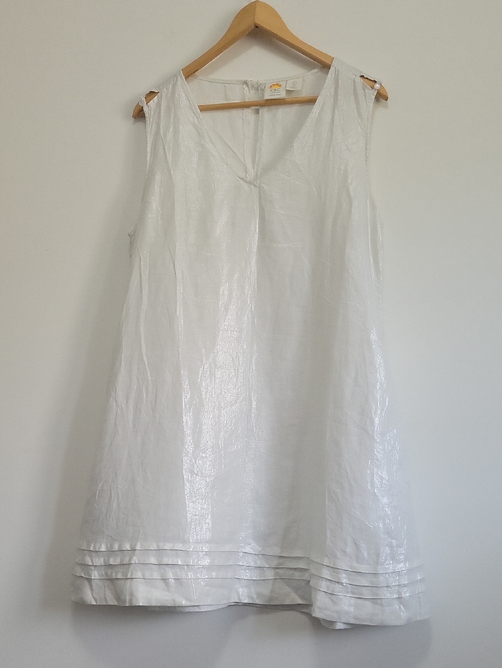 C&C California White Sleeveless Mini Dress